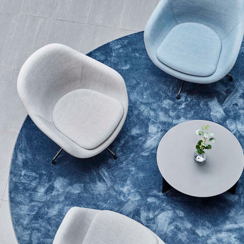 VM Carpet Satine matto pyöreä sininen