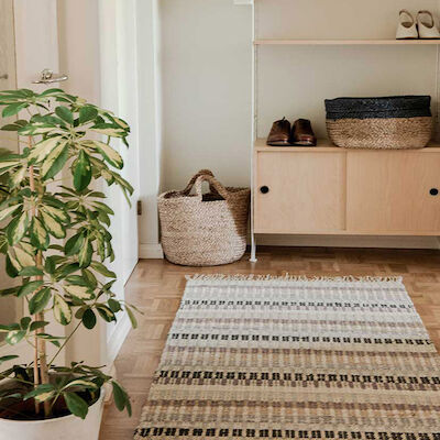Finarte Huvila puuvillamatto 80x200 cm beige