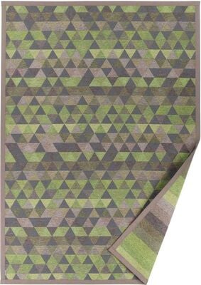 Narma Luke kaksipuolinen puuvillamatto vihreä 70x140 cm