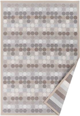Narma Pallika kaksipuolinen puuvillamatto beige 70x140 cm