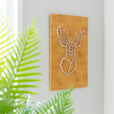 Koivuiset Peurataulu - okra 37x57 cm