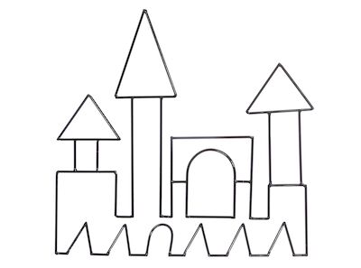 Linna seinäkoriste musta