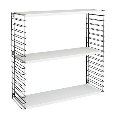 Metaltex Libro seinähylly valkoinen/musta