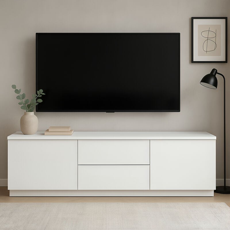 Anton tv-taso 150 cm, valkoinen
