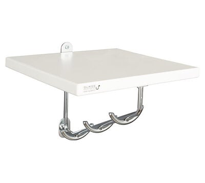 Kaisa hattunaulakko 25cm valkoinen/kromi