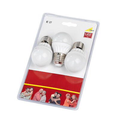 Trio LED-lamppu E27 5 W 400 lm 3kpl/pakkaus