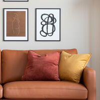 Svanefors Elise samettityynynpäällinen 45x45 cm ruoste ja ruskea