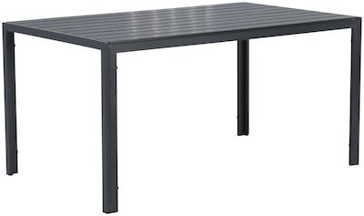 Saarni aintwood pöytä 150x90 cm harmaa/musta