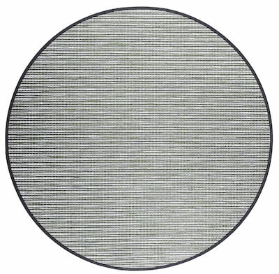 VM Carpet Honka paperinarumatto 133 cm pyöreä valkoinen/musta