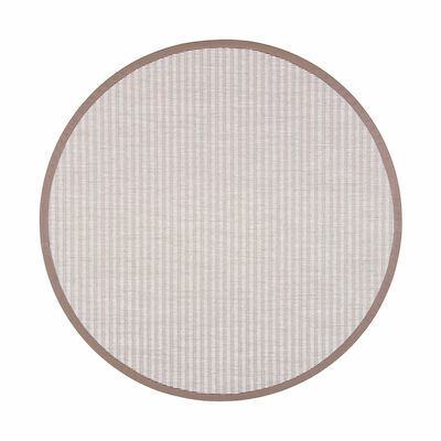 VM Carpet Kelo paperinarumatto 133 cm pyöreä luonnonväri/valkoinen