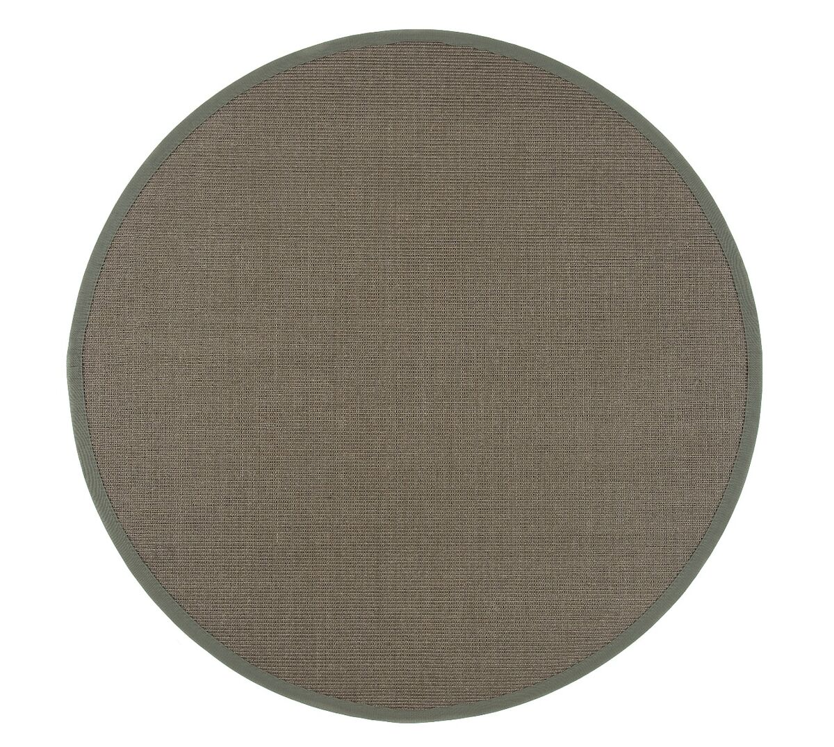 VM Carpet Sisal matto 160 cm pyöreä harmaa 70 mm kanttaus