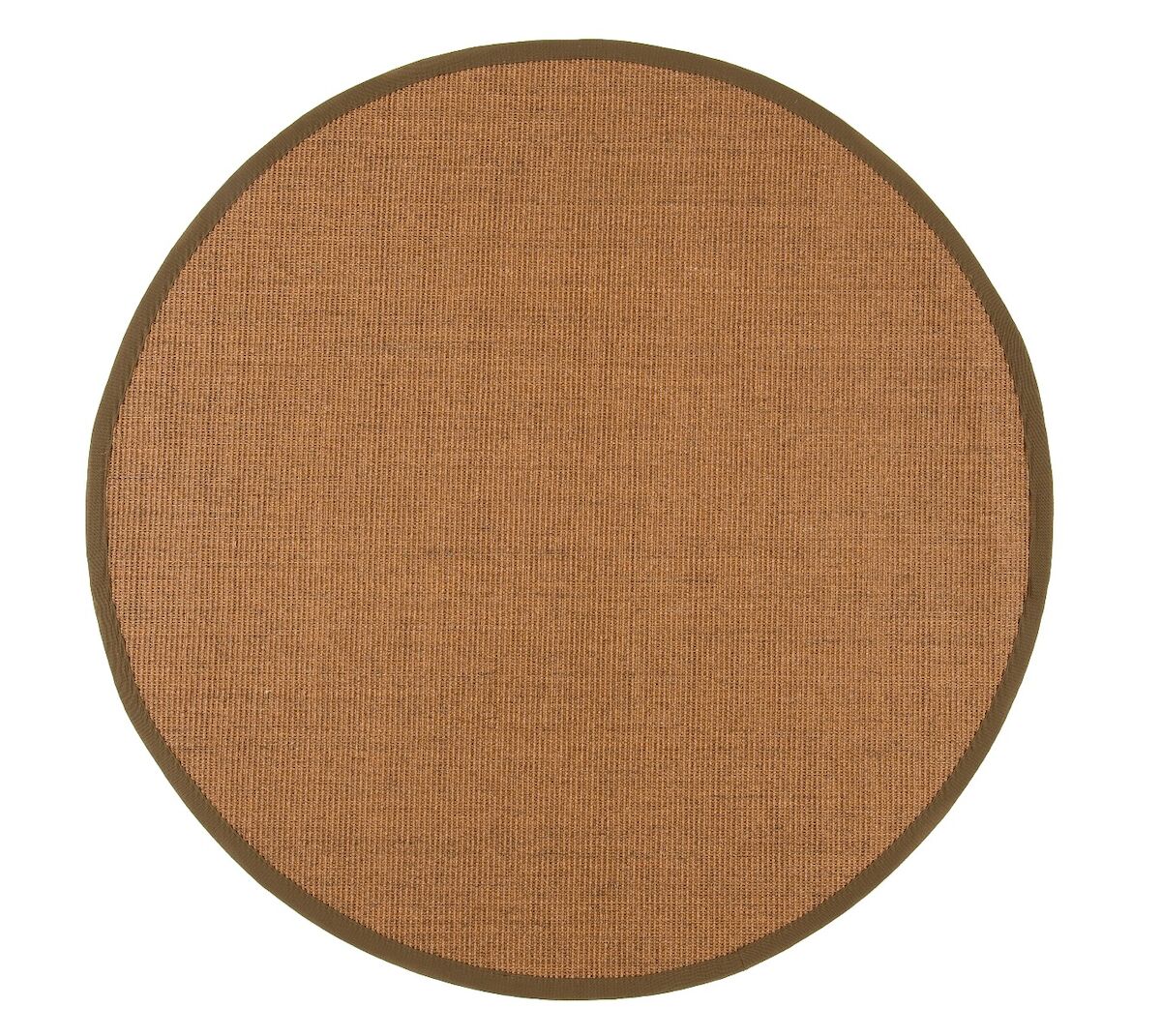 VM Carpet Sisal matto 133 cm pyöreä ruskea 70 mm kanttaus