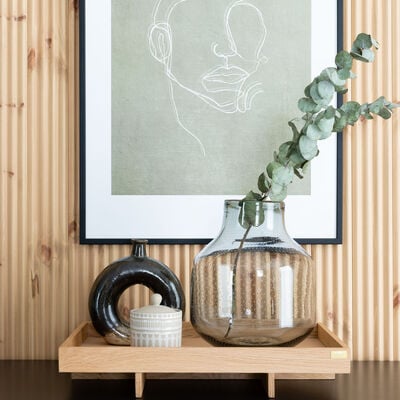 Anno Aatos lasivaasi keskikoko harmaa