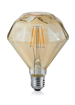 Trio Diamant LED-lamppu E27 4W  360lm 2700K ruskea