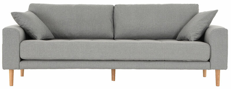 House Nordic Lido 3-istuttava sohva Hugo 10 vaaleanharmaa