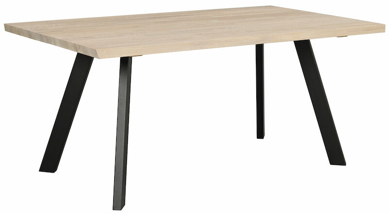 Rowico Fred ruokapöytä 170x100 cm valkolakattu/musta