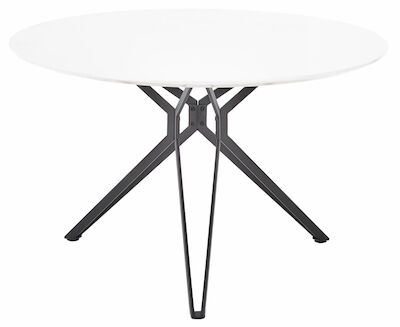 Pixel ruokapöytä pyöreä 120 cm musta/valkoinen