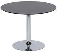 Bari pyöreä ruokapöytä Ø100 cm musta/kromi