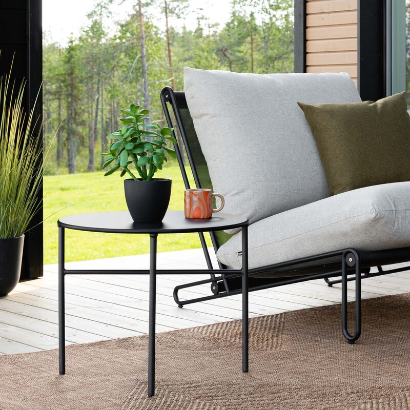 Envy pyöreä apupöytä Ø50 cm musta