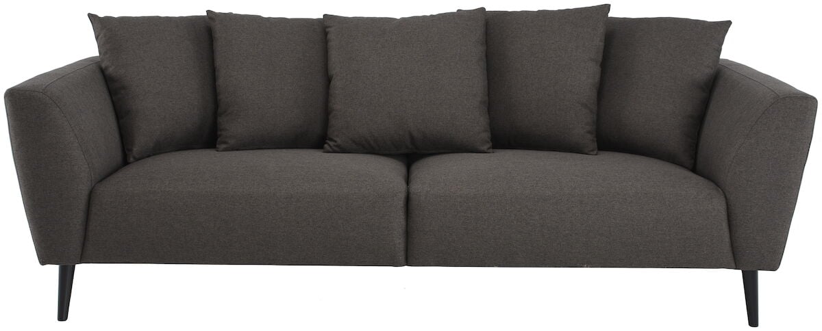 Laakso 3-istuttava sohva tummanruskea Malmo 94 wenge jalat