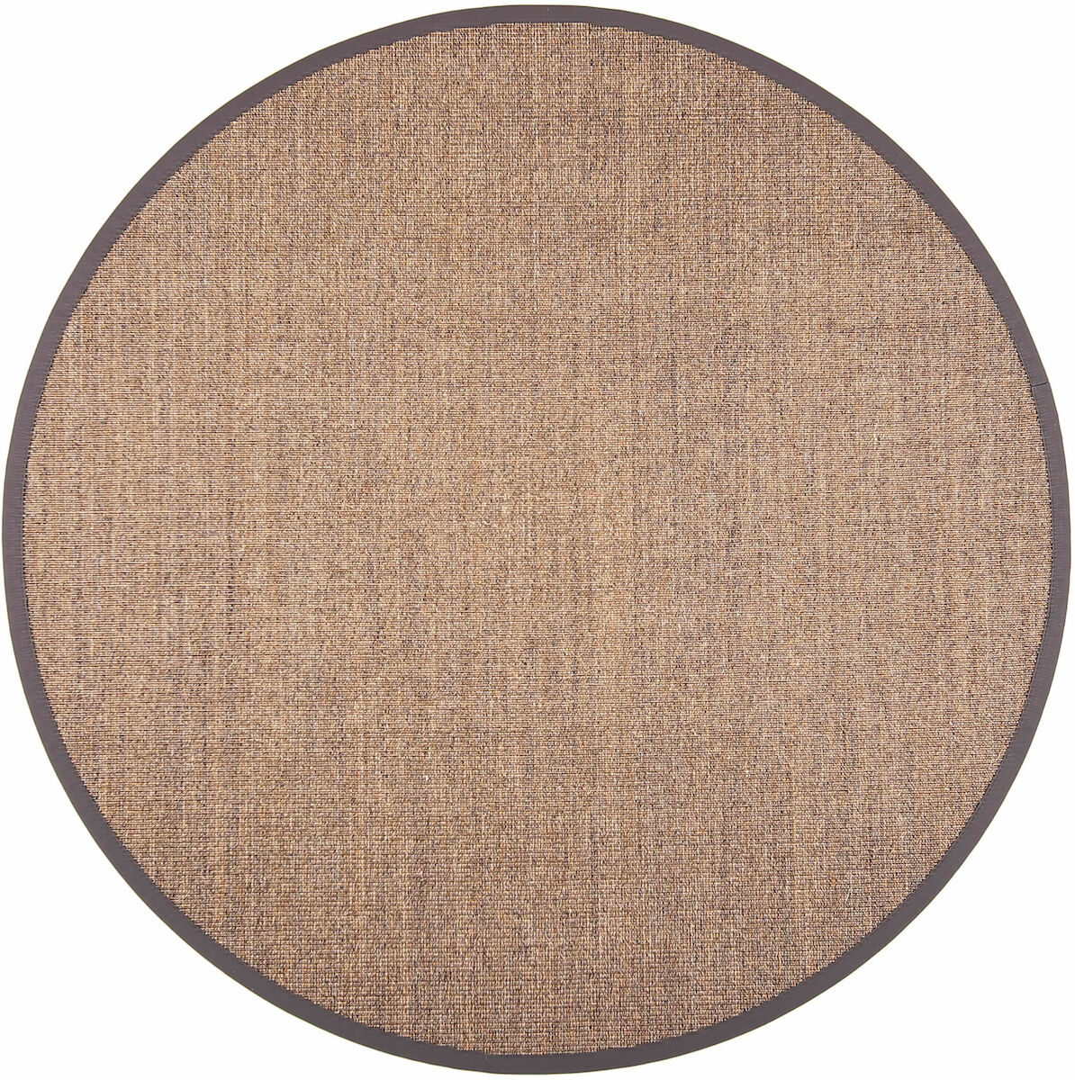 VM Carpet Sisal matto 133 cm pyöreä harmaa mix 70 mm kanttaus