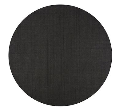 VM Carpet Sisal matto 240 cm pyöreä harmaa mix, 70 mm kanttaus
