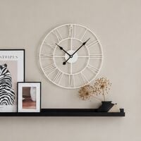 Metalli seinäkello Ø40 cm valkoinen