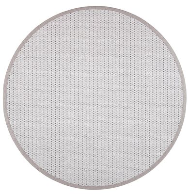 VM Carpet Valkea matto pyöreä 133 cm valkoinen/musta