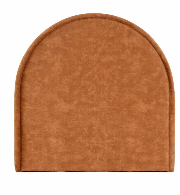 Helmi puolipyöreä sängynpääty 120x120 cm kullanruskea