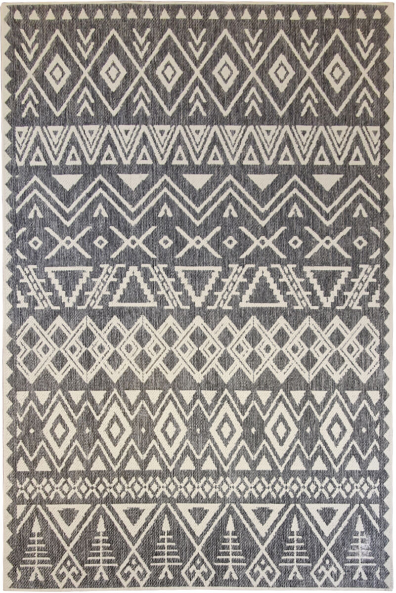Aalto matto kaksipuolinen 200×290 cm valkoinen/harmaa