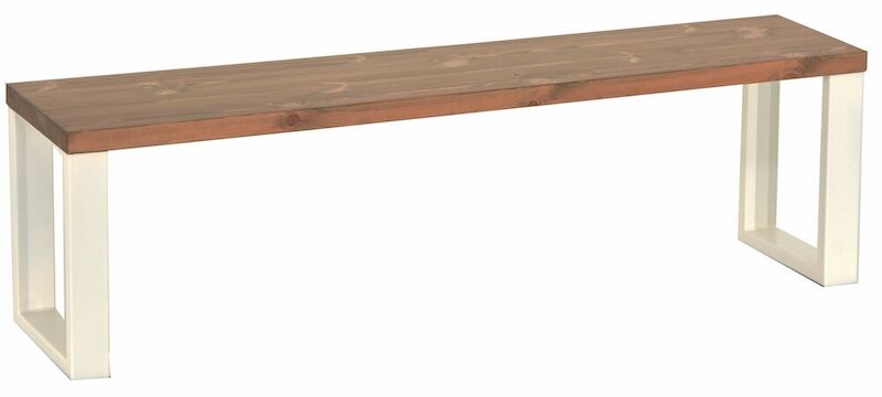 Honka lankkupenkki 155x35 cm metallijaloilla