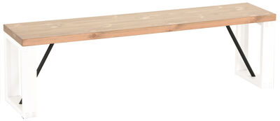 Honka penkki 155x35 cm puujalalla antiikkipetsattu/musta