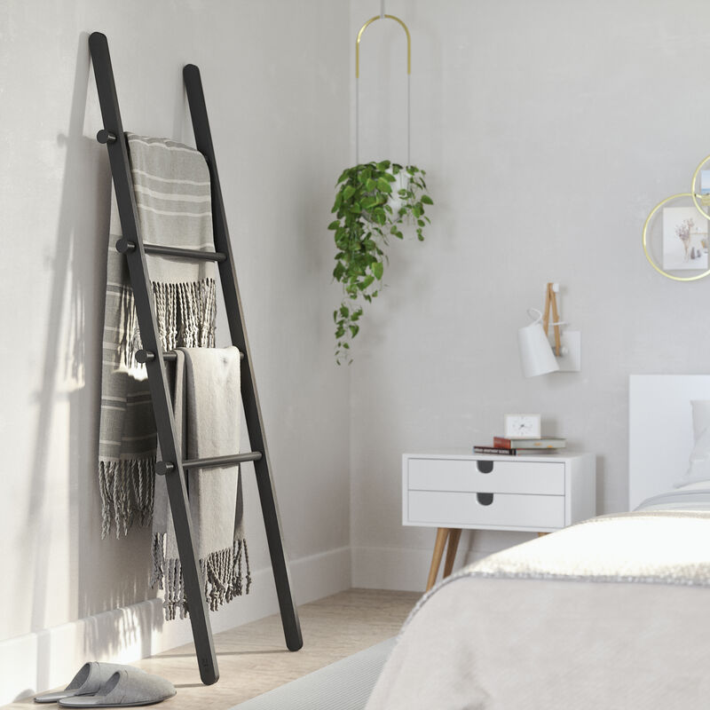 Umbra Leana sisustustikkaat 152x46 cm musta