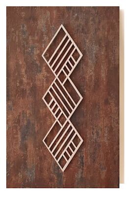 Koivuiset Boho Vinouma taulu ruoste