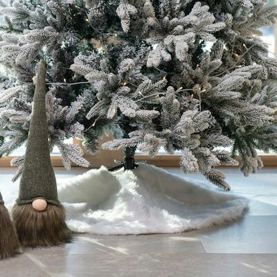 Winteria tekoturkis kuusenalusmatto 95 cm valkoinen