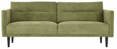 Salo 3-istuttava sohva vihreä lisboa 24, wenge jalat