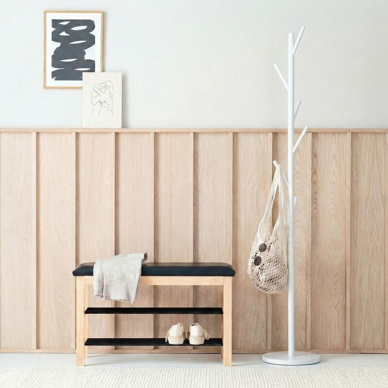 Oksa pystynaulakko valkoinen