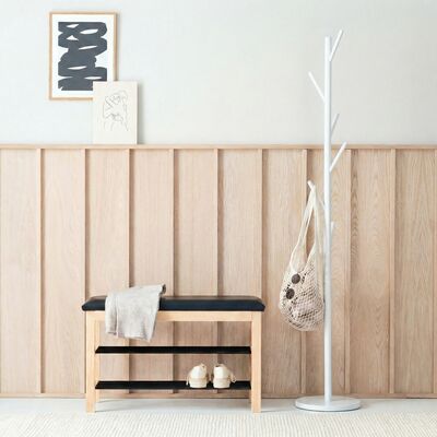 Oksa pystynaulakko musta