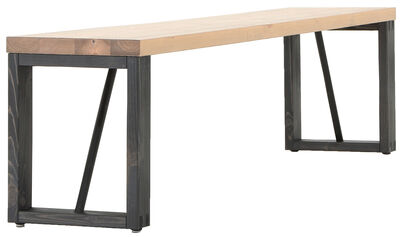 Honka penkki 195x35 cm puujalalla harmaa/musta