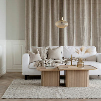 Rowico Sullivan sohvapöytä 60x60 cm valkopesty tammi