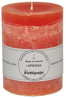 Puttipaja läpivärjätty tuoksukynttilä 10 cm Lapintaika