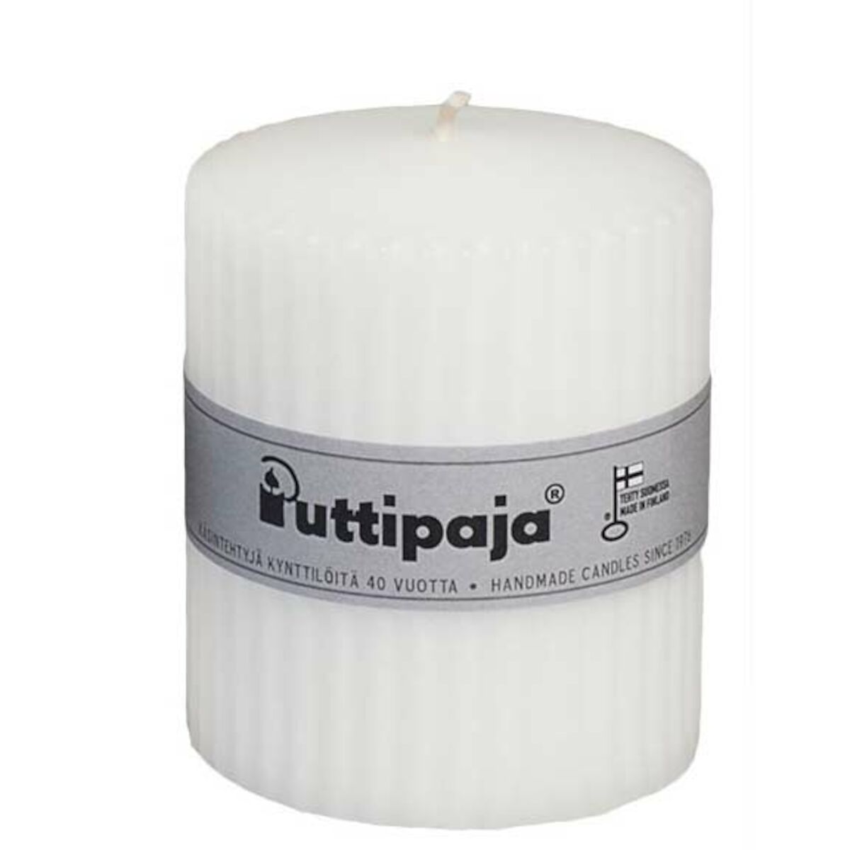 Puttipaja® Puttipaja Vekkikynttilä 8 cm valkoinen