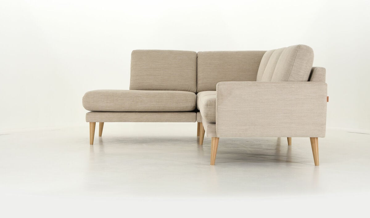 Viive avokulmasohva vaalea beige