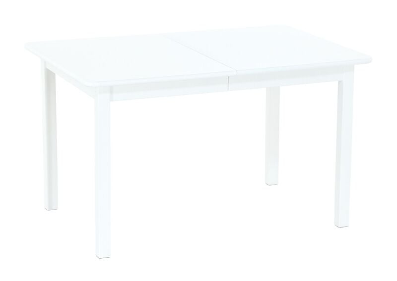 Sanna ruokapöytä 85*125+35 cm koivua, valkoinen