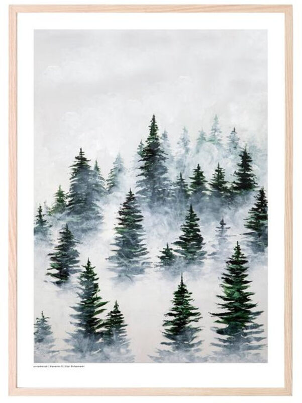 Kaverini Designs Usvametsä juliste