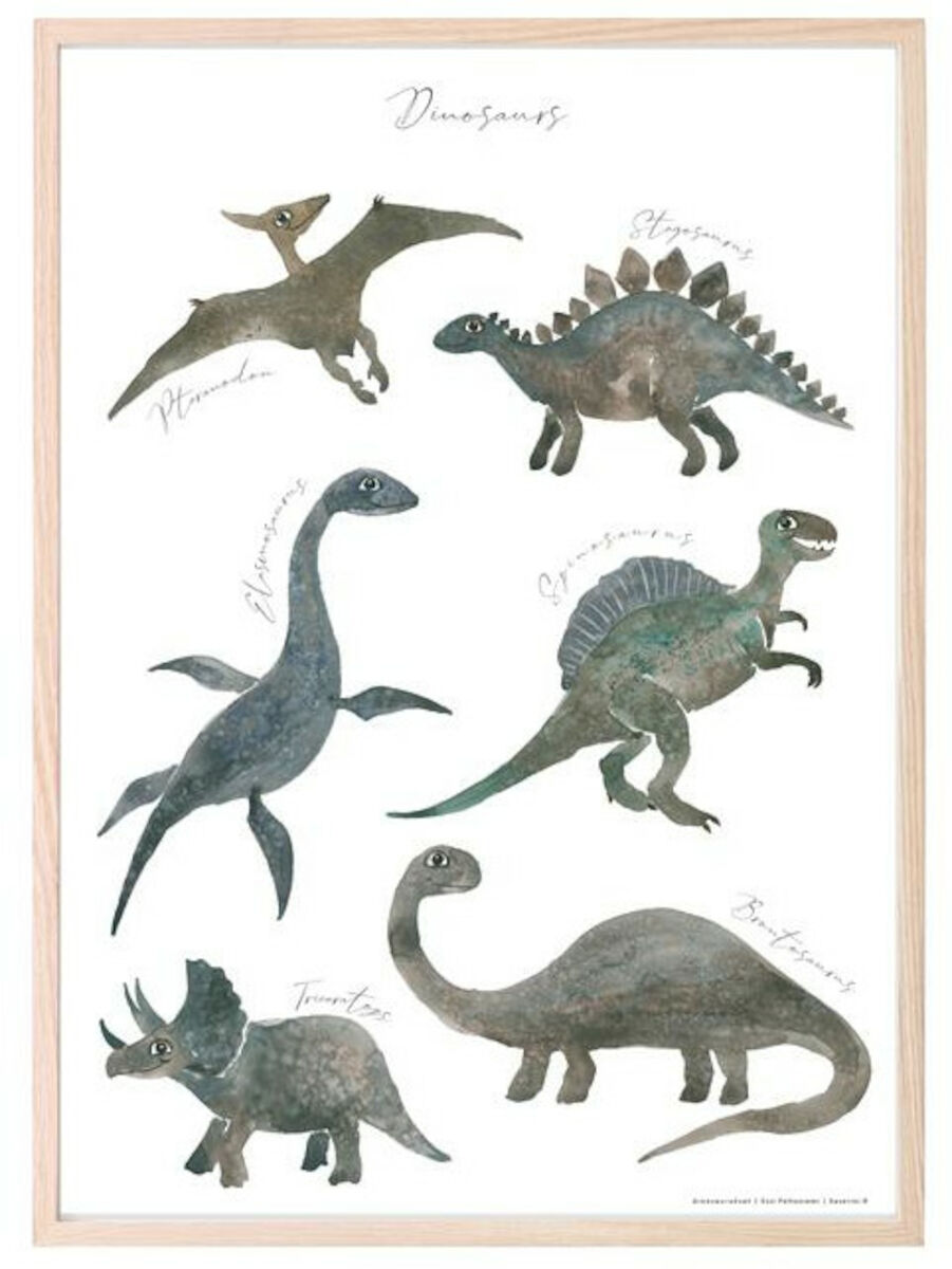 Kaverini Designs Dinosaurukset juliste