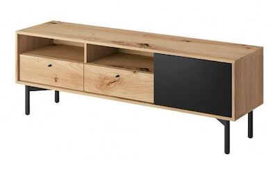 Tuuli tv taso 151x41 cm tammi/musta