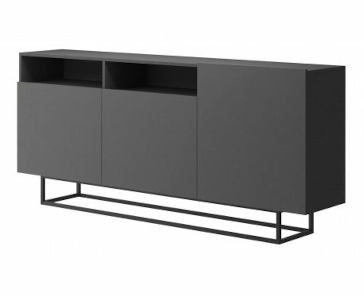 Eureka Jalo senkki 180x37 cm harmaa/musta