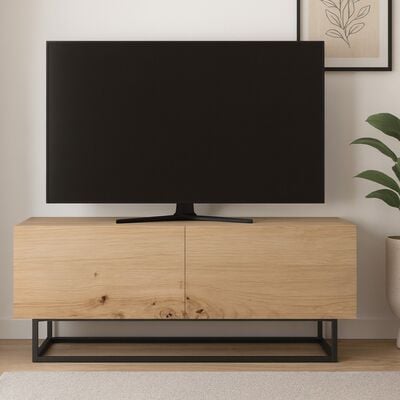 Jalo tv-taso 120x37 cm valkoinen/musta