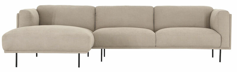 Lampi divaanisohva XL vasen hiekka Cinema